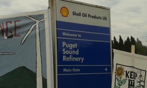 Shell Refinery Sign