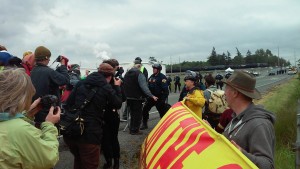 confrontation at gate